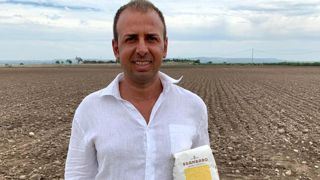 Francesco Lisi a engagé 70 % de sa surface de blé dur dans la filière en 2020. © N. Savin Francesco Lisi a engagé 70 % de sa surface de blé dur dans la filière en 2020. © N. Savin